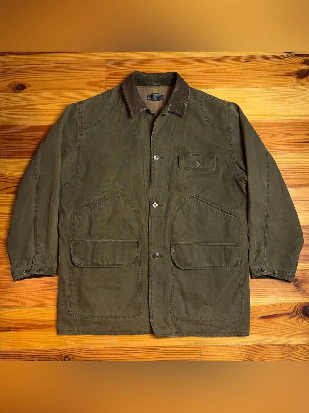 Vintage Banana Republic Green Cotton Duck Canvas Denim Barn Chore Jacket Large